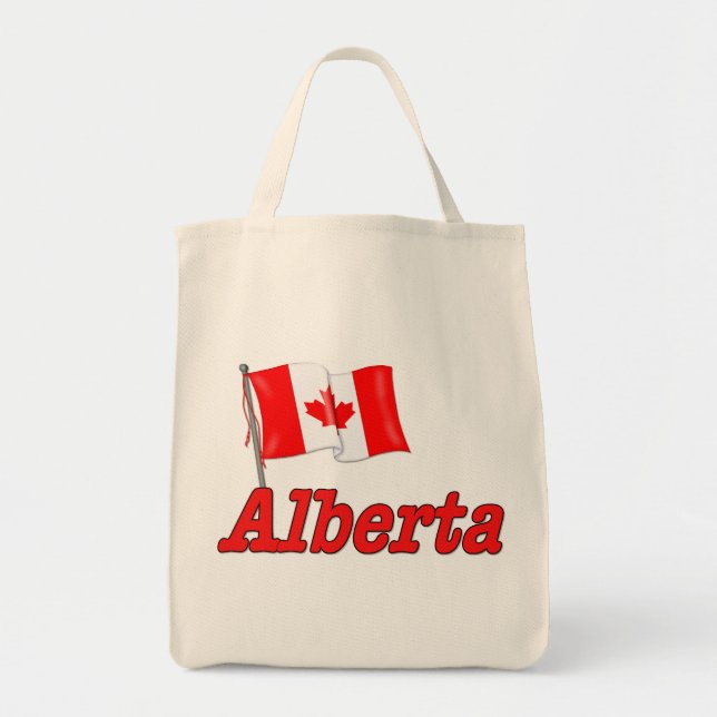 Bolso De Tela Bandera de Canadá - Alberta (Frente)
