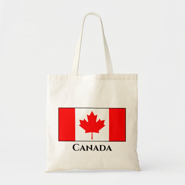 Bolso De Tela Bandera de Canadá (Canadá) (Frente)