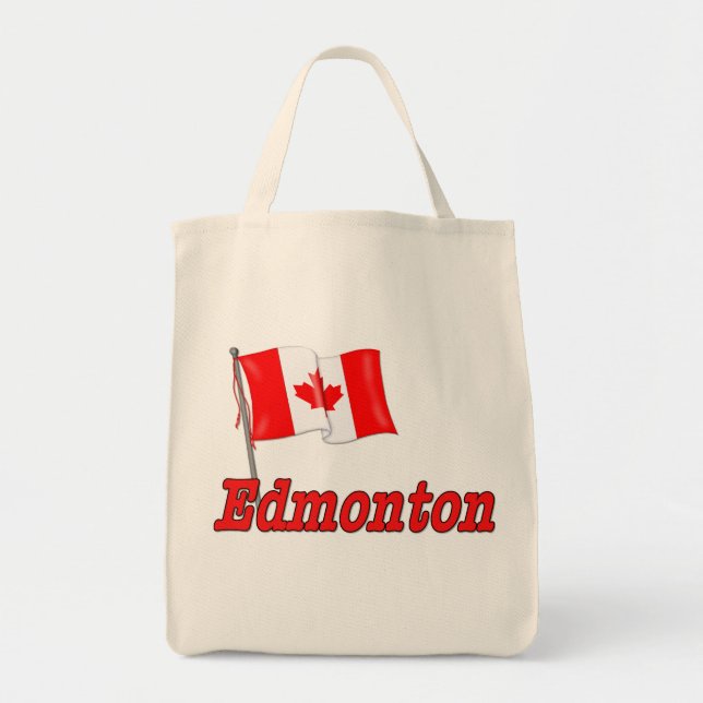 Bolso De Tela Bandera de Canadá - Edmonton (Frente)