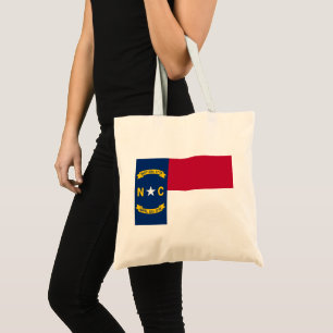 Bolso De Tela Bandera de Carolina del Norte