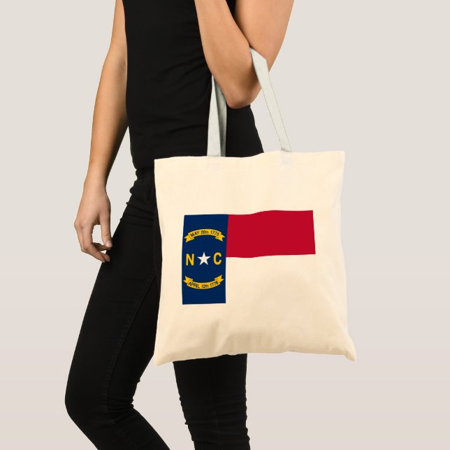 Bolso De Tela Bandera de Carolina del Norte (Anverso (producto))