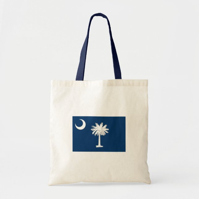 Bolso De Tela Bandera De Carolina Del Sur (Frente)