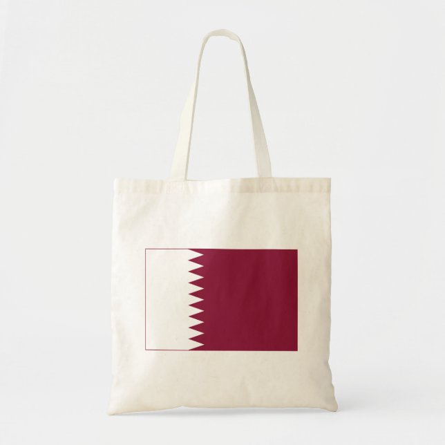 Bolso De Tela Bandera de Catar (Frente)