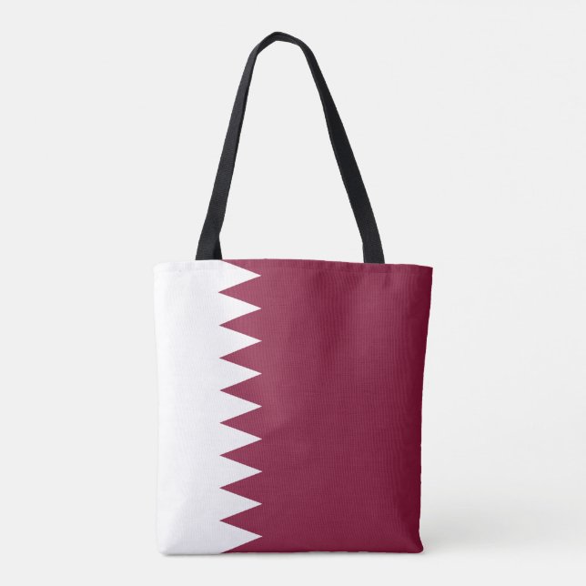 Bolso De Tela Bandera de Catar (Reverso)