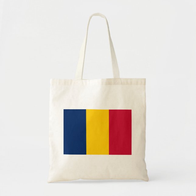 Bolso De Tela Bandera de Chad (Frente)