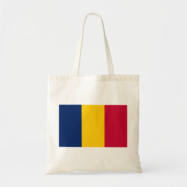 Bolso De Tela Bandera de Chad (Frente)