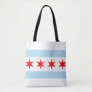 Bolso De Tela Bandera de Chicago, Illinois
