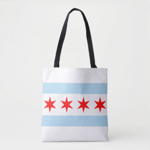 Bolso De Tela Bandera de Chicago, Illinois Tote Bag