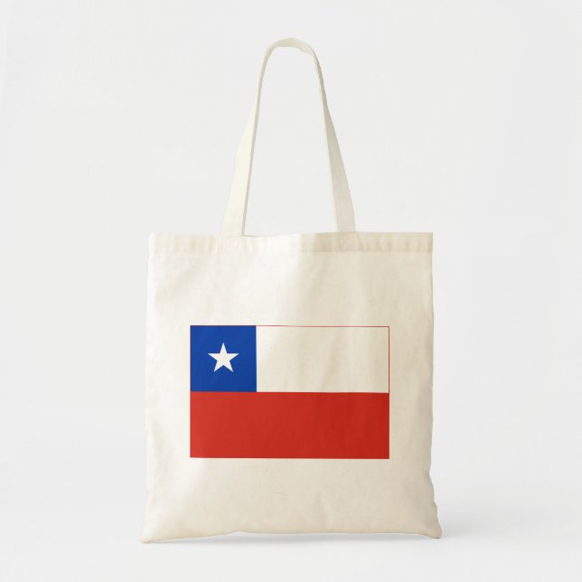 Bolso De Tela Bandera de Chile (Frente)