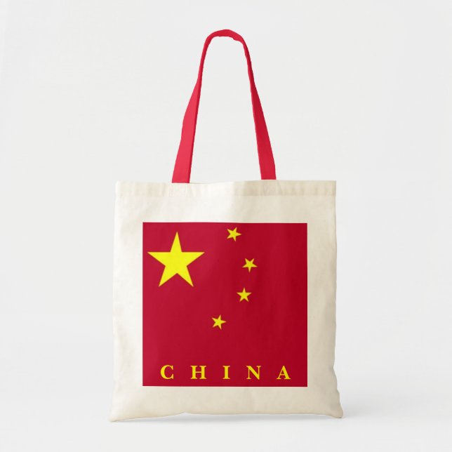 Bolso De Tela Bandera de China (Frente)