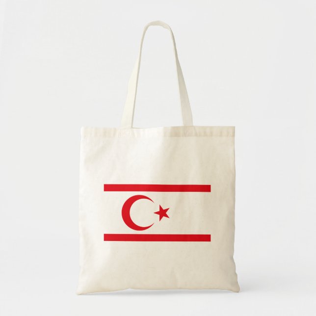 Bolso De Tela Bandera de Chipre Septentrional (Frente)