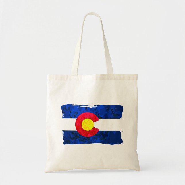 BOLSO DE TELA BANDERA DE COLORADO (Frente)