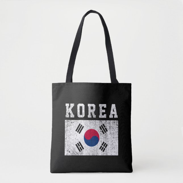 Bolso De Tela Bandera de Corea (Anverso)