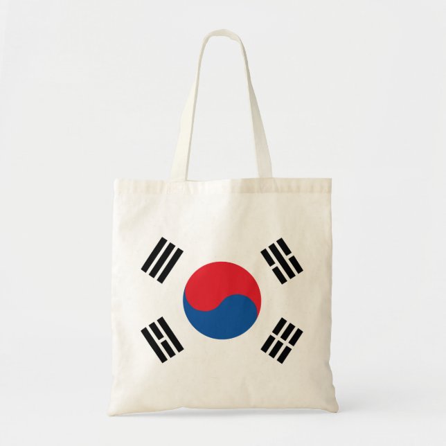 Bolso De Tela Bandera de Corea del Sur (Frente)