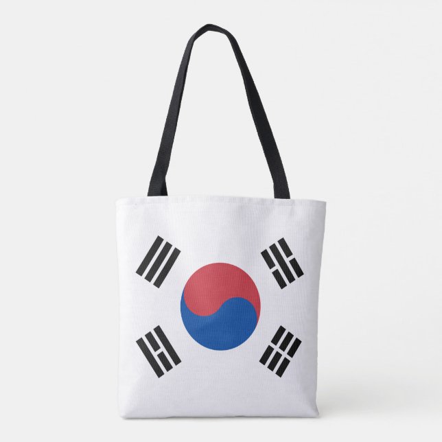 Bolso De Tela Bandera de Corea del Sur (Reverso)