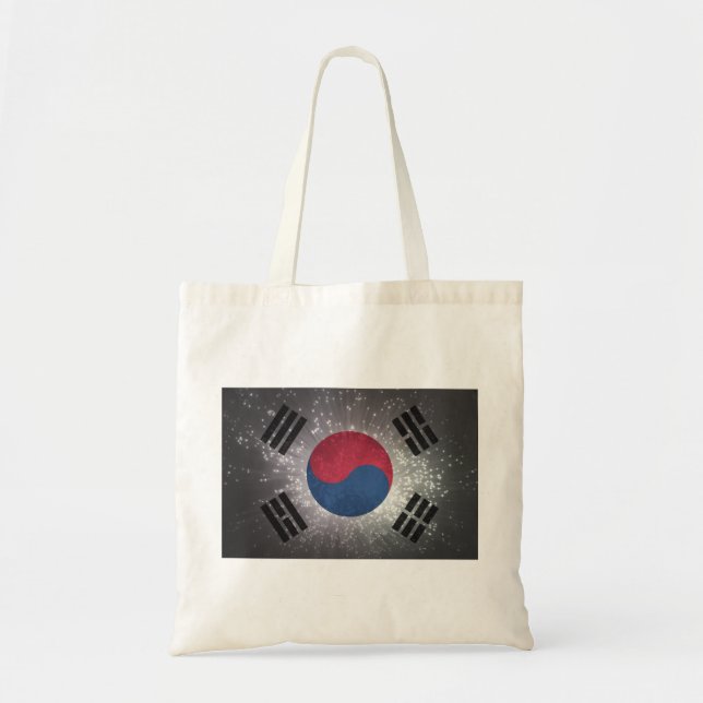 Bolso De Tela Bandera de Corea del Sur (Frente)