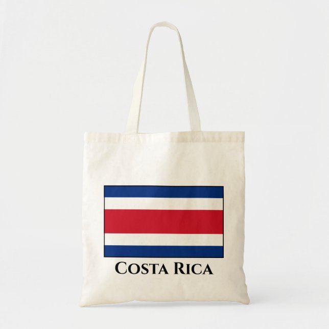 Bolso De Tela Bandera de Costa Rica (Frente)