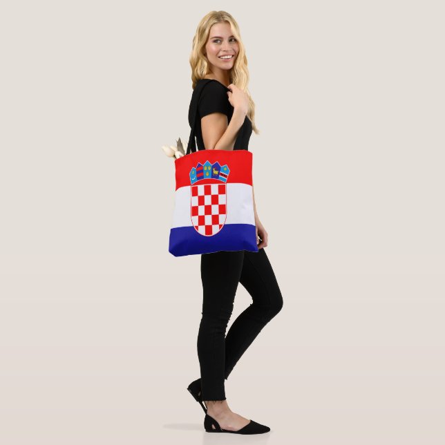 Bolso De Tela Bandera de Croacia (Puesto)