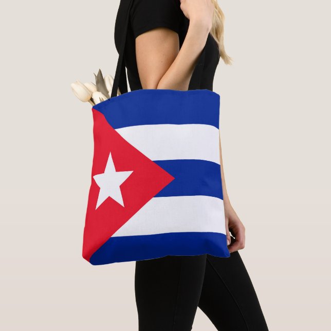 Bolso De Tela Bandera de Cuba (Detalle)