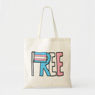 Bolso De Tela Bandera de derechos transnacionales libres