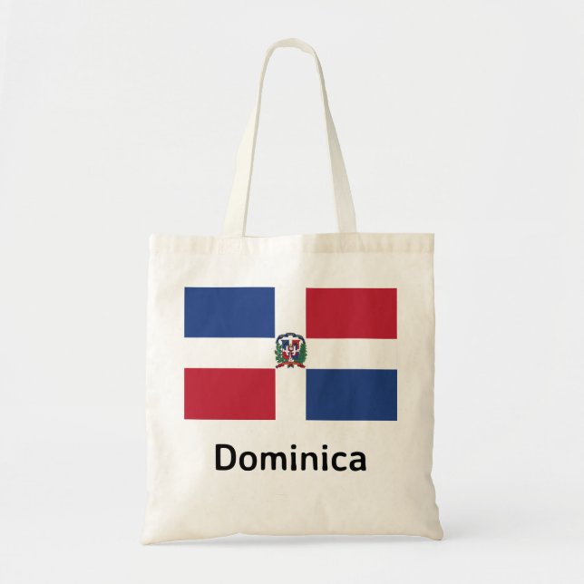 Bolso De Tela Bandera de Dominica (Frente)