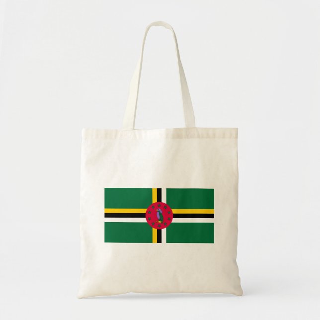 Bolso De Tela Bandera de Dominica (Frente)