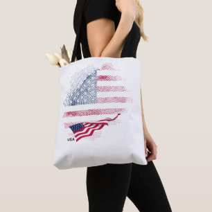Bolso De Tela bandera de EE. UU.