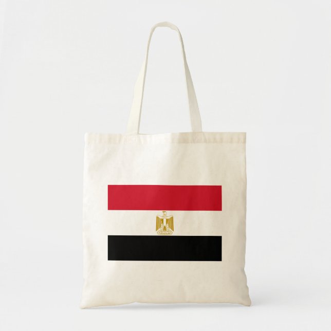 Bolso De Tela Bandera de Egipto (Frente)