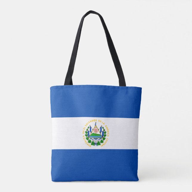 Bolso De Tela Bandera de El Salvador (Reverso)