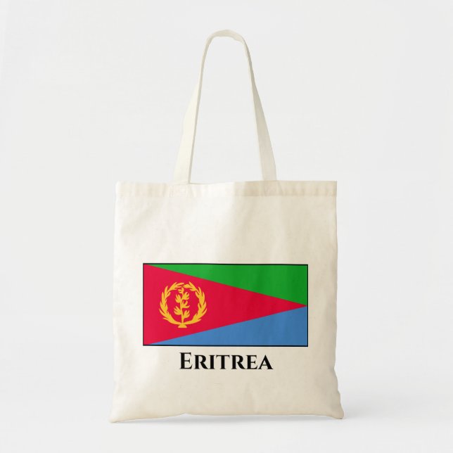 Bolso De Tela Bandera de Eritrea (Frente)