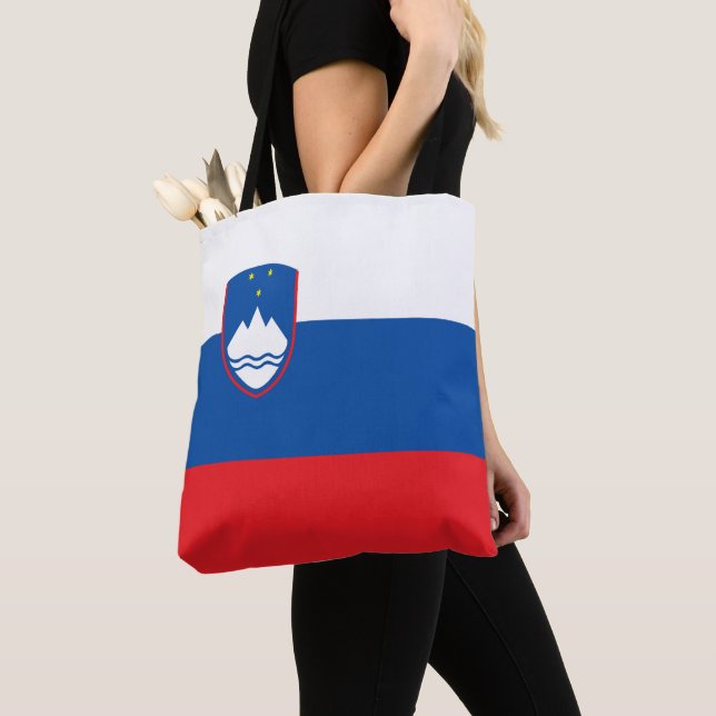 Bolso De Tela Bandera de Eslovenia (Detalle)