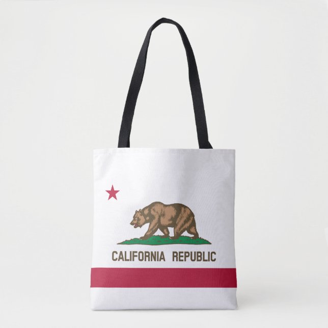 Bolso De Tela Bandera de estado de California (Anverso)
