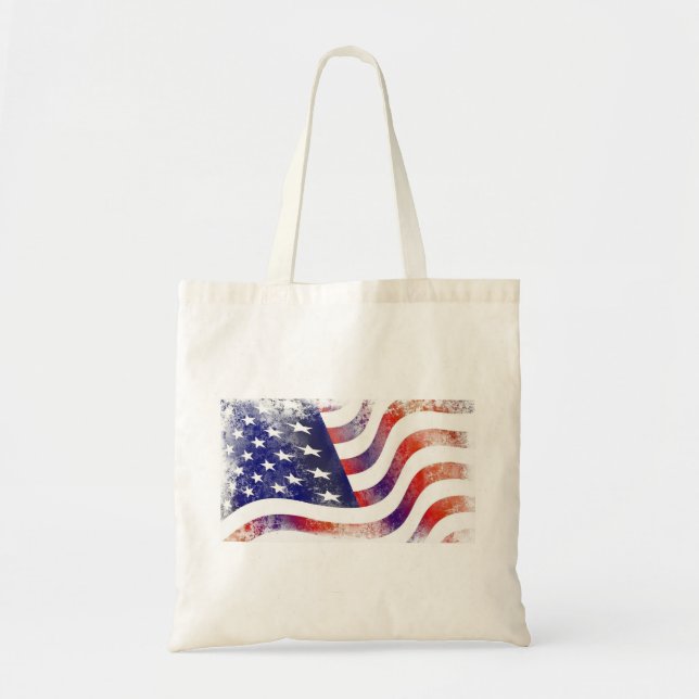 Bolso De Tela Bandera de Estados Unidos (Frente)