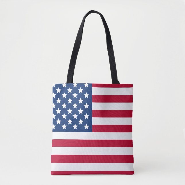 Bolso De Tela Bandera de Estados Unidos (Anverso)