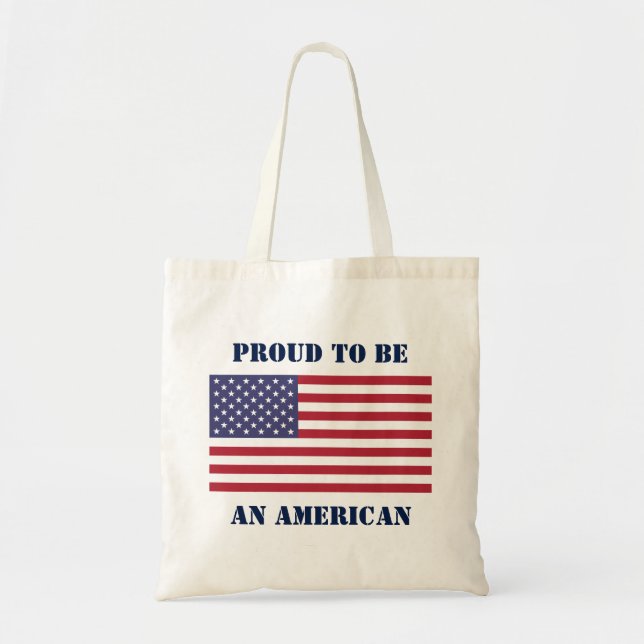 Bolso De Tela Bandera de Estados Unidos (Frente)