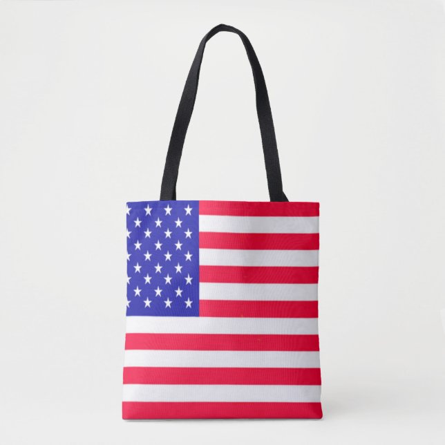 Bolso De Tela Bandera de Estados Unidos 4 de julio (Anverso)