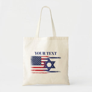 Bolso De Tela Bandera de Estados Unidos Israel