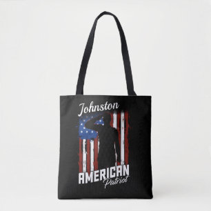 Bolso De Tela Bandera de Estados Unidos Patriota Norteamericano 