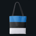 Bolso De Tela Bandera de Estonia<br><div class="desc">Bandera patriótica de Estonia.</div>