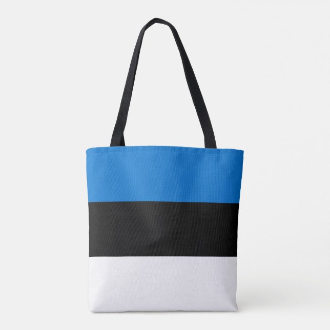 Bolso De Tela Bandera de Estonia (Reverso)