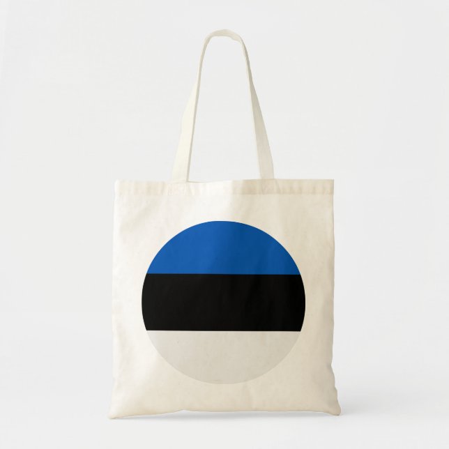 Bolso De Tela Bandera de Estonia (Frente)