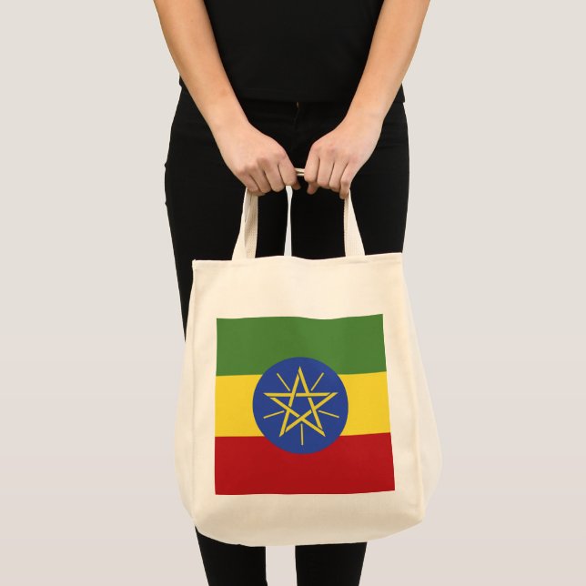 Bolso De Tela Bandera de Etiopía (Anverso (producto))