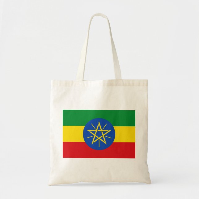Bolso De Tela Bandera de Etiopía (Frente)