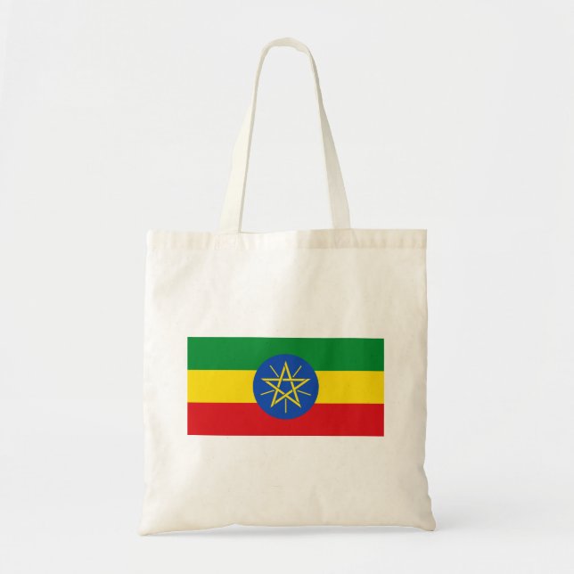 Bolso De Tela Bandera de Etiopía (Frente)