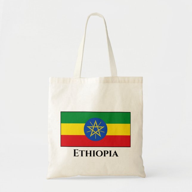 Bolso De Tela Bandera de Etiopía (etíope) (Frente)