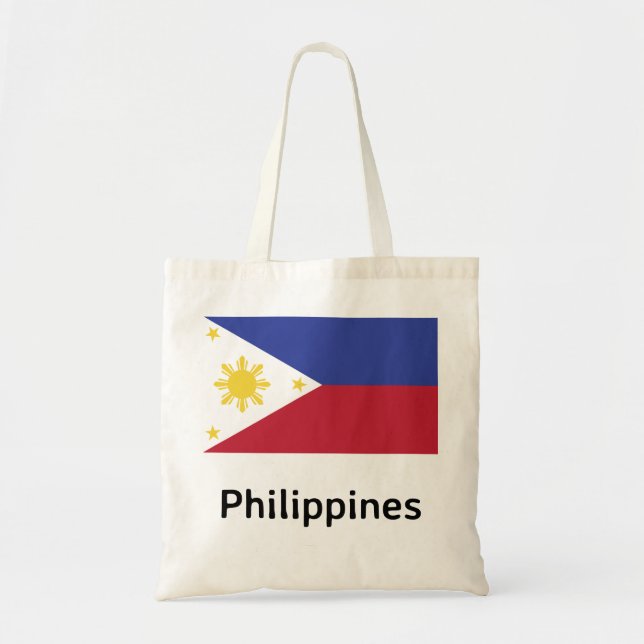 Bolso De Tela Bandera de Filipinas (Frente)