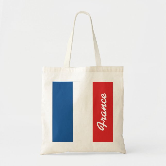 Bolso De Tela Bandera de Francia (Frente)