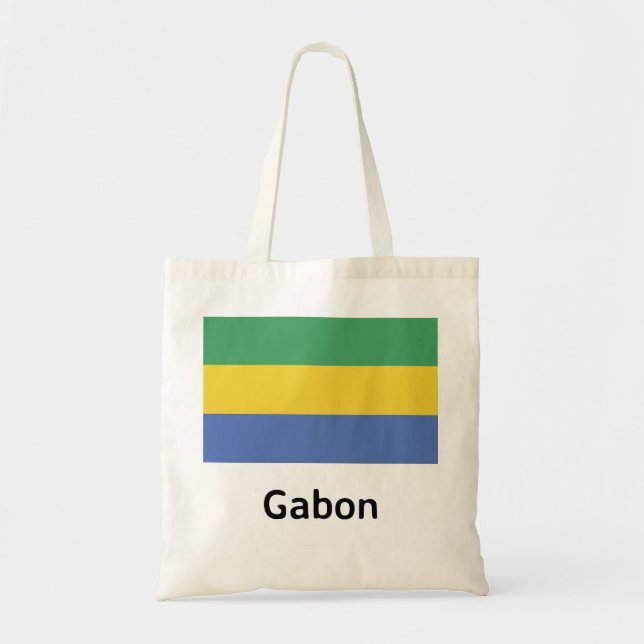 Bolso De Tela Bandera de Gabón (Frente)