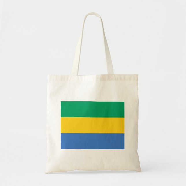 Bolso De Tela Bandera de Gabón (Frente)