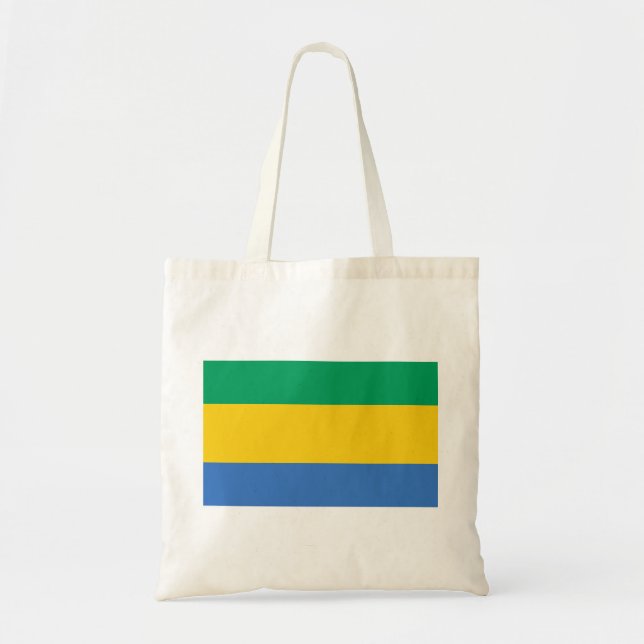 Bolso De Tela Bandera de Gabón (Frente)